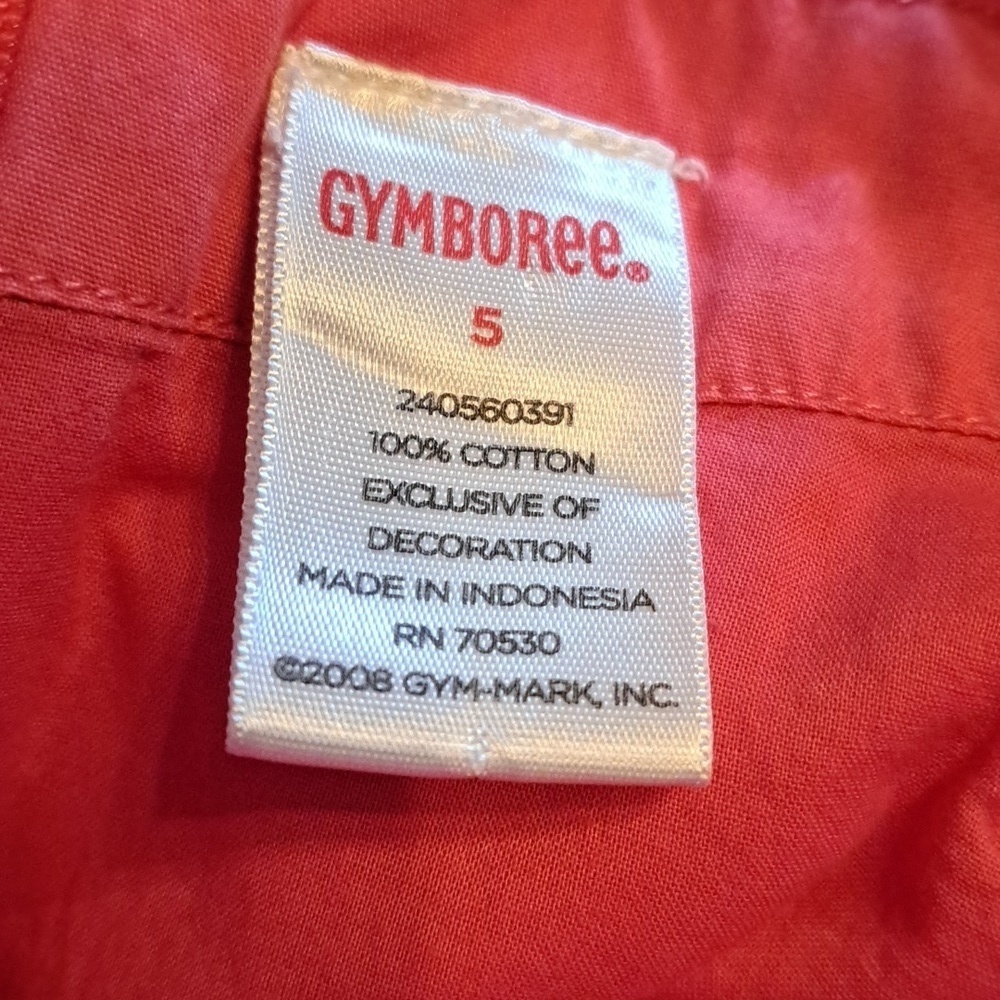 Gymboree girls size 5 coral tank top 2008 line - Picture 3 of 4